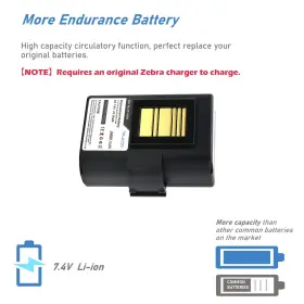 P1031365-025 Takoci 702999220925 Replacement Battery For Zebra Qln220 Qln320 Zr628 P103136 #2