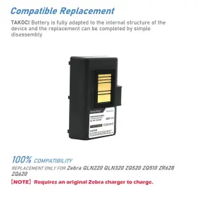 P1031365-025 Takoci 702999220925 Replacement Battery For Zebra Qln220 Qln320 Zr628 P103136 #3