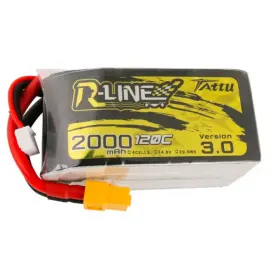 Tattu Tarc24s1p R-line Version 3.0 2000mah 14.8v 120c 4s1p Lipo Battery Pack With Xt60 Plu
