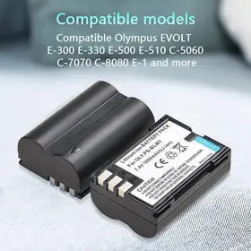 Ps-blm1 Tectra 614405071642 2pcs Blm-1 Battery And Charger Kit For Olympus C-5060 C-7070 #2