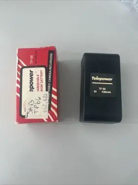 Tp-66 Telepower Tp-77 6v 1500mah Camcorder Battery. Rare Find For 8mm
