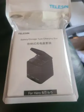 X0041edh89 Telesin Battery/storage Type Charging Box For Gopro Hero 8 7 6 5