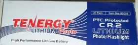 Tenergy 95028 Cr2 750mah Lithium Batteries 3v 20 Pack