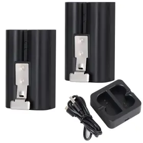 Tgon 339068334484 2sets Battery And Usb Charging Station Replacement Compatible With Ring Doorb