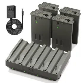 Tktkmeta 724725452059 4 Pack Lithium Battery Port Charger For Reveal Hunting Camera Ultra