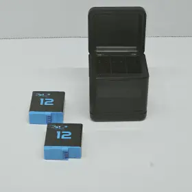 Sg01g05 Tomsheir 2000mah Hero 12/11/10/9 Battery 2-pack And 3-channel Usb Charger #2