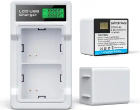 Topwowe 744759639233 2-pack 3.85v 4800mah Batteries For Arlo Pro/ultra With Lcd Dual Charger