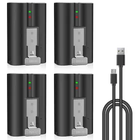 Tzrong 753980880666 4 Pack Battery Replacement For Video Ring-doorbell Camera 1/2/3/4 Rechargeab