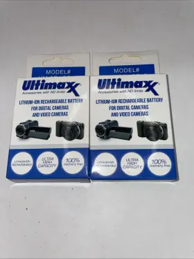 Lc-e12 Ultimax 738676508932 2-pack Replacement Canon Lp-e12 Battery For Eos M M2 M10 M50 M100 100d