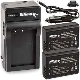 Lp-e10 Ultimaxx 664697919092 Ac/dc Rapid Home And Travel Charger With 2x Extended Life Battery 1600m
