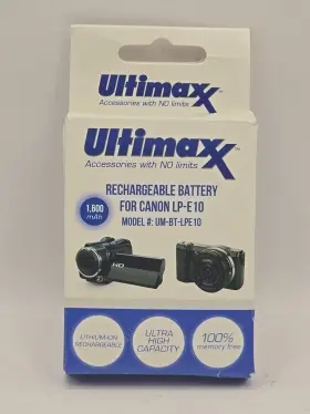 Um-bt-lpe10 Ultimaxx Replacement Battery For Canon Lp-e10 1-battery