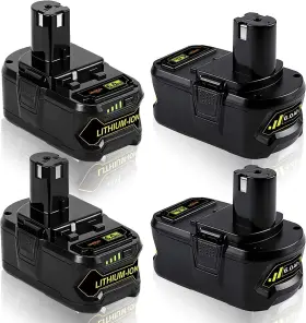 P108 Vanon 749284202136 4pack For Ryobi Plus High Capacity Battery 18 Volt Lithium-ion New 8.0ah