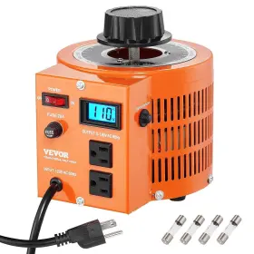 0-130v Vevor 197988629993 2000va Auto Variable Voltage Transformer 15.3 Amp 110v Input Out