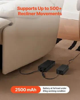 Vevor 197988883357 Battery Pack For Reclining Furniture 2500 Mah 2-pin Recliner