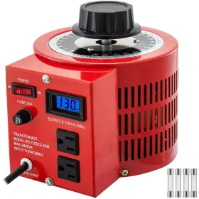 Vevor 742521655764 Variable Transformer 2000va 110v 60hz Varic 0-130 Volt Adjustable Output