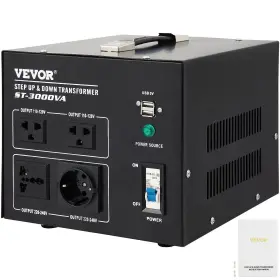 3000w Vevor 840349907628 Step Up Down Transformer Voltage Converter 240v-110v 110v-240v Us-u