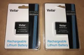 Vivitar 681066645529 Two Rechargeable Lithium Batteries - Gopro Hero 5 And 6 Viv-gb-hero5/6