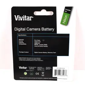En-el23 Vivitar 681066684238 2 Digital Camera Battery Nikon Coolpix Replacement 3.8v 2550mah #2