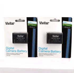 En-el23 Vivitar 681066684238 2 Digital Camera Battery Nikon Coolpix Replacement 3.8v 2550mah