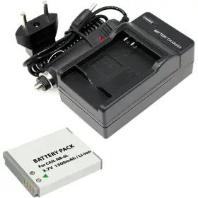 Viv-6b-2q6lh Vivitar Nb-6l/nb-6lh Battery 2 Pack And Charger Kit For Canon Powershot Camera