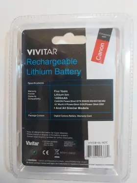 Viv-cb-13l-c4-cb-13l Vivitar Replacement Battery Nb 13l For Canon Powershot Sx620 Hs Sx720 #2