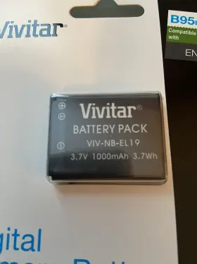 Viv-nb-el19 Vivitar 650mah Replacement / Extra Battery For Nikon Coolpix S3700 S5200 S6500 #3