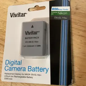 Vivnbel14 Vivitar High Capacity 1 Batte En-el14a Li-on Battery Nikon En-el14 Replacement #2