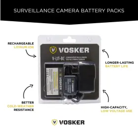 Vosker 628504653173 Rechargeable Battery Pack And Outdoor Charger For V100 V200 Security Came #3