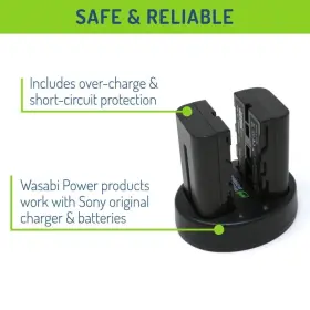 Wasabi 610074883807 Power 2600mah Black 2 Pack Battery And 2000mah Dual Usb Charger Kit #3