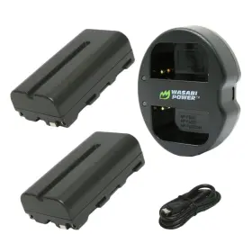 Wasabi 610074883807 Power 2600mah Black 2 Pack Battery And 2000mah Dual Usb Charger Kit