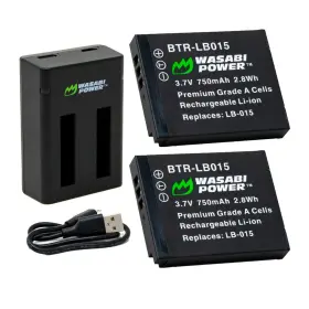 Lb-015 Wasabi 610074888390 Power Kodak 750mah Battery And Dual Charger 2-pack