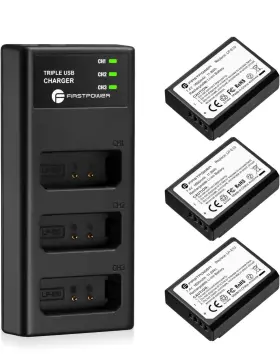 Lp-e10 Wasabi Power 610074881605 Firstpower Battery 3-pack And Triple Slot Charger Compatible With Canon
