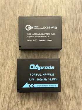 Wasabi Power 610074882602 Kit-bb-npw126-01 600mah Li-ion Batteries X2