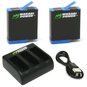 Hero5 Wasabi Power 610074885474 Battery 2-pack And Charger For Gopro Hero8 Hero7 Hero6