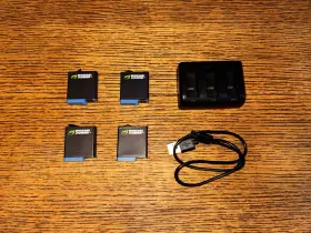 Wasabi Power 610074885931 4-pack Gopro 8/7/6/5 Compatible Camera Battery With Charger