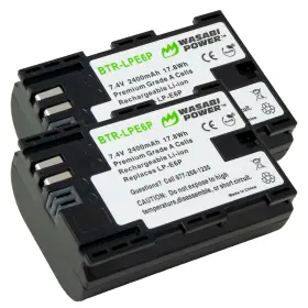 Lp-e6p Wasabi Power 610074888925 Battery 2-pack For Canon