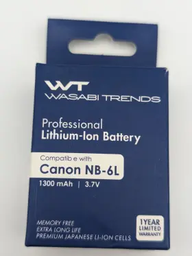 Nb-6l Wasabi Power 817851041812 Battery For Canon 3-pack #3