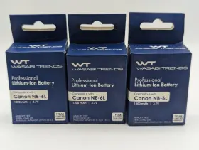 Nb-6l Wasabi Power 817851041812 Battery For Canon 3-pack