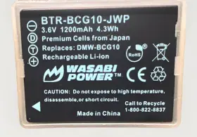 Btr-bcg10-jwp-012 Wasabi Power Battery For Panasonic Btr-bcg10-jwp