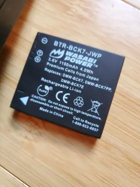 Btr-bck7-jwp Wasabi Power Charger And Battery