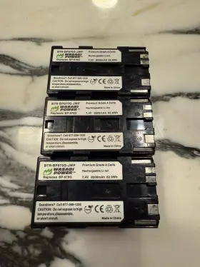 Btr-bp970g-jwp-037 Wasabi Power Lot Of 3 Battery For Canon Bp-970g Bp-975 8500mah