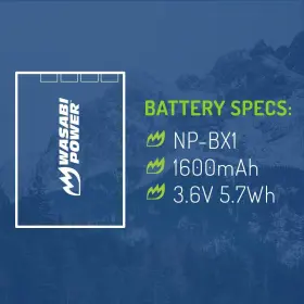 Btr-npbx1-jwp-001 Wasabi Power Battery For Sony Np-bx1 And Cyber-shot Dsc-h400 Dsc-hx50v Ds #3
