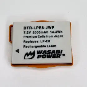 Btrlpe8jwp001 Wasabi Power Btr-lpe8-jwp Battery For Canon Lp-e8 Eos Rebel T2i T3i T4i T5i
