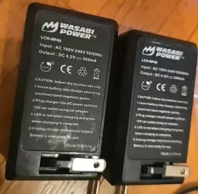 Kit-btr-dl18-lch-np40-02 Wasabi Power Lot Of 2 Battery Charger 4 Batteries For Pentax - Exc #2