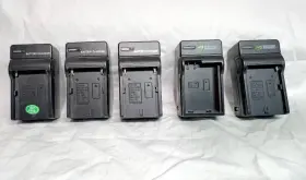 Kit-btr-npf960-lch-fm50-01 Wasabi Power 4x Battery Chargers Np-f950 F960 F970 F975 L Series Bonus Lch-enel15