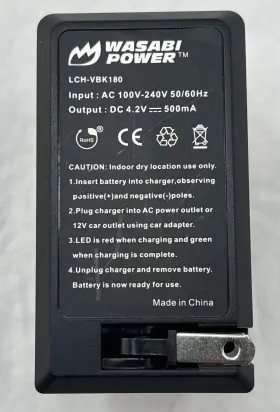 Kit-btr-vbk360-lch-vbk180-01 Wasabi Power Battery And Charger For Panasonic Vw-vbk360 #3