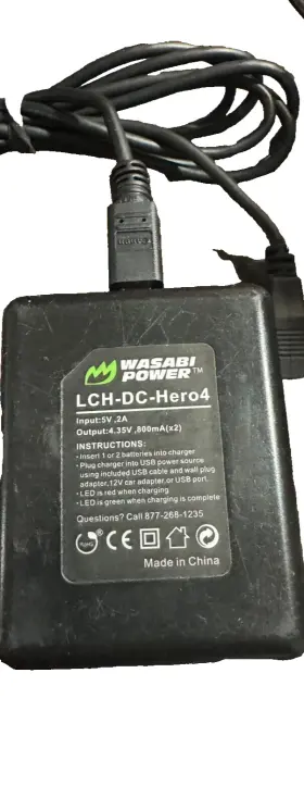 Ahdbt-401 Wasabi Power Kit-tri-hero4 Battery 2-pack And Charger For Gopro Hero4 #2