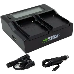 Lch-dc-bpa30 Wasabi Power Dual Battery Charger For Canon Bp-a30