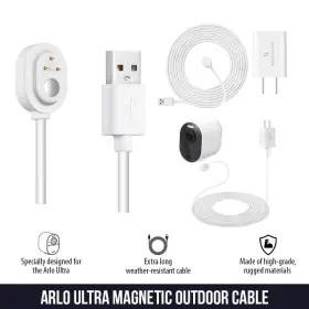 Wasserstein 897080228785 6ft/1.8m Weatherproof Outdoor Charging Cable With Quick Charge Adapter Compat #2