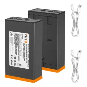 Yjito 789458466186 2 Pack Upgrade 5000mah Power Mag Plus Rechargeable Battery For Edge Trail Bat